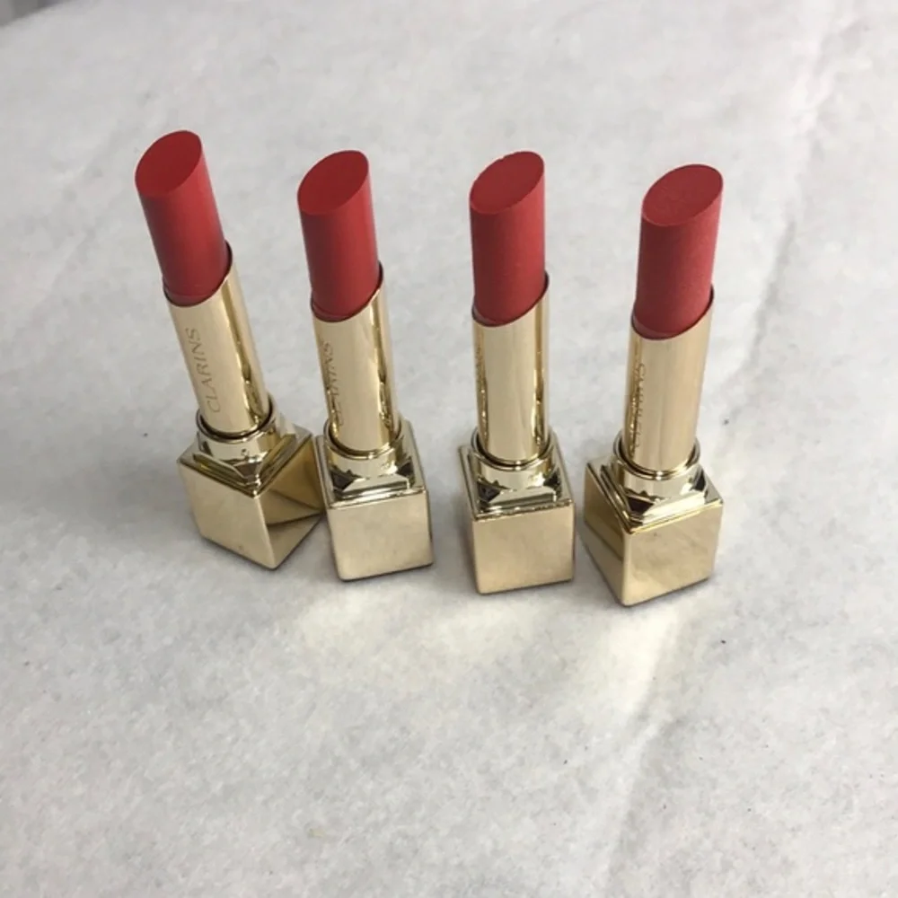 Clarins Rouge Eclat Contour Satin Finish Age Defying Lipstick #8 Coral Pink NWOB